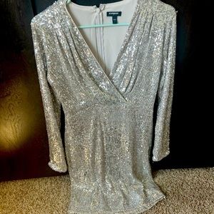 Express long sleeve mini dress